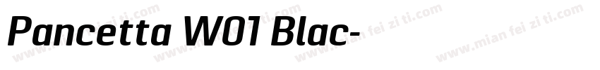 Pancetta W01 Blac字体转换